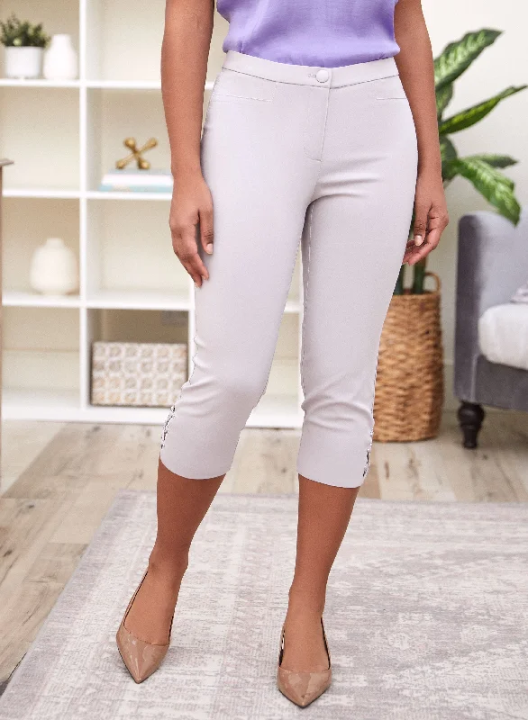 You'Ll Love Us Because Lattice Detail Capris