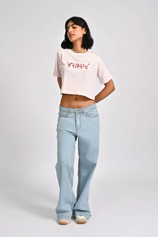 Trend Driven Wardrobe SLOGAN EMBROIDERED TEE