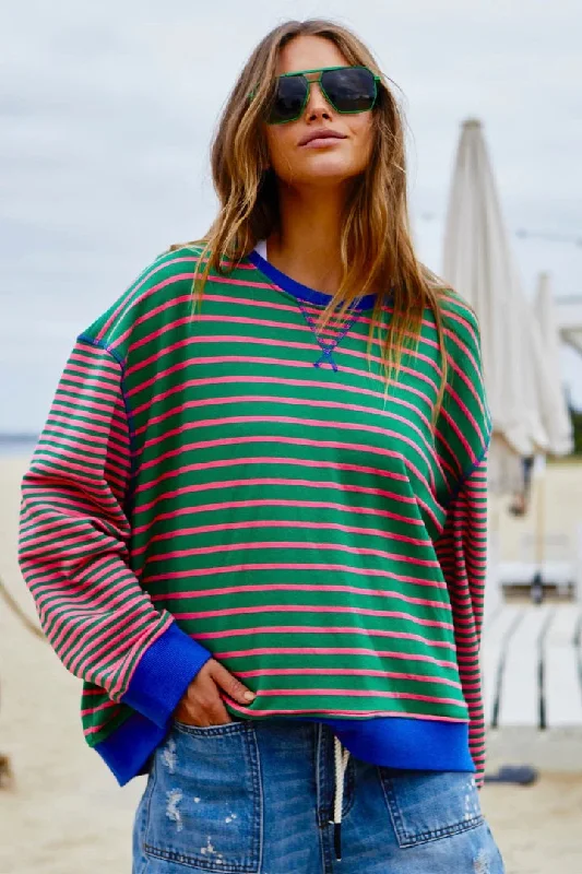 Soft Textures Hammill & Co Retro Stripe Sweat