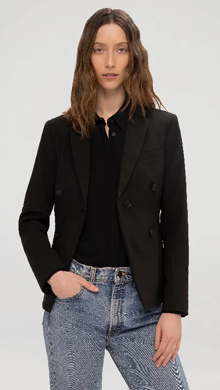 Must Haves Crossover Blazer in Performance Cotton | Black