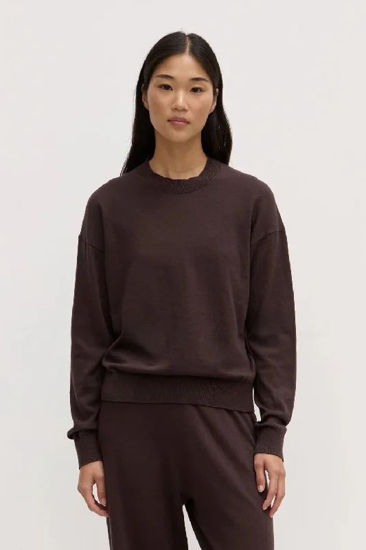 Embrace New Fashion Assembly Label - Cotton Cashmere Lounge Sweater, Ganache