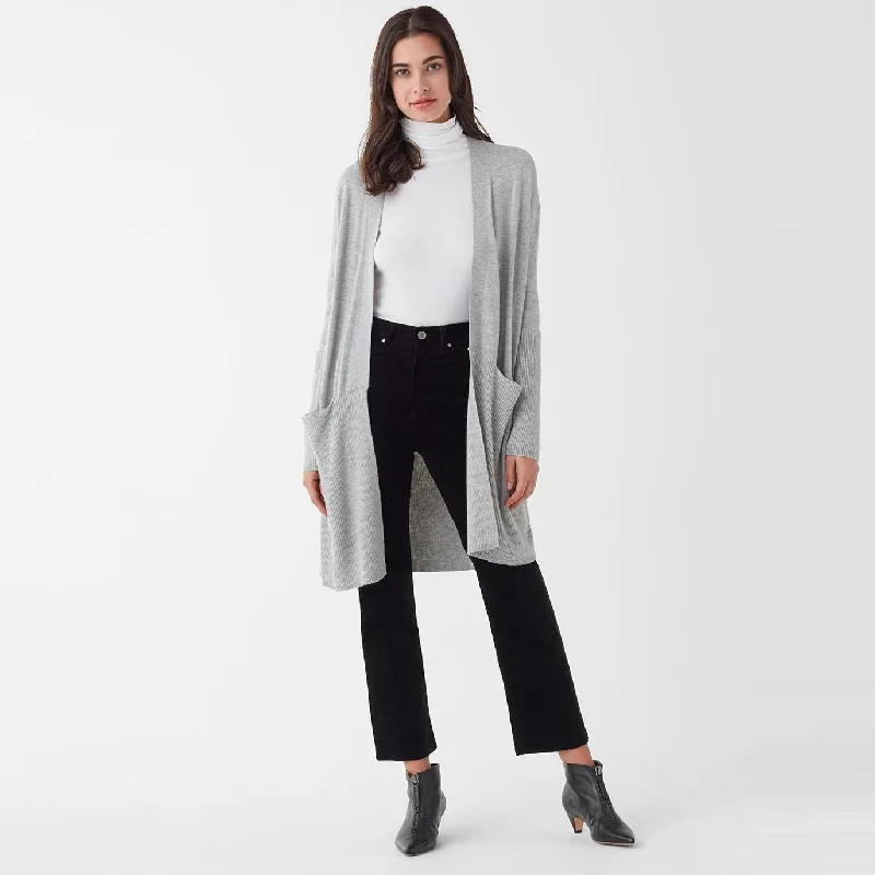 Chic Trends Unveiled Retreat Cardi (Heather Grey)