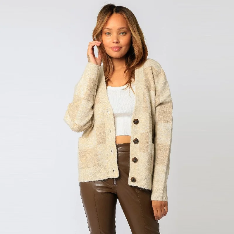 Attire Sale Sweater Cardigan (Oatmeal)