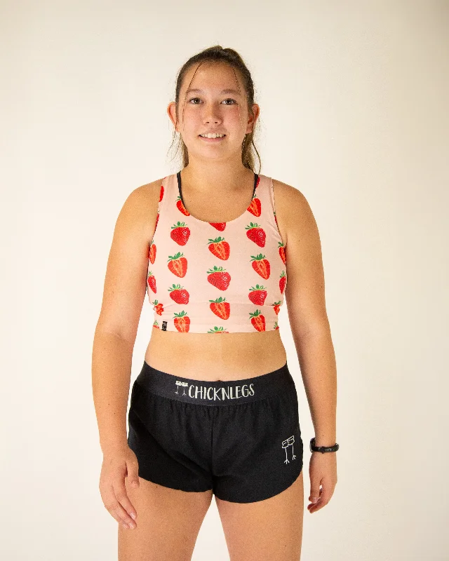 Luxury Comfort Women's Strawberry Szn PWR Crop Top