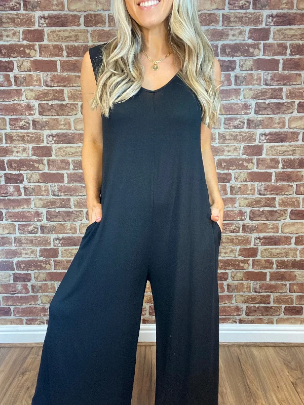 Flowy Fabric Slinky Jumpsuit