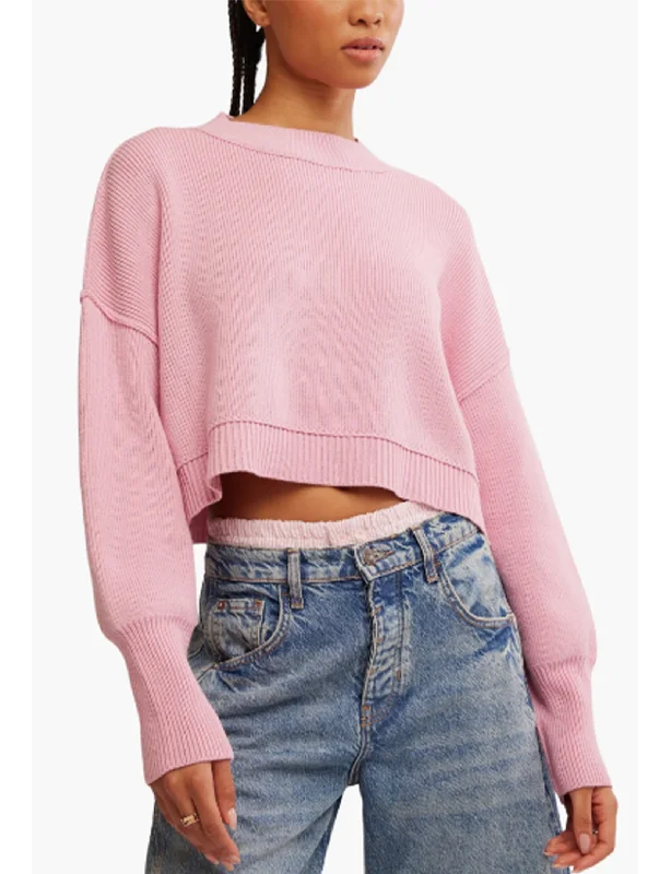 Daily Essentials Easy Street Cropped Pullover, Lollipop