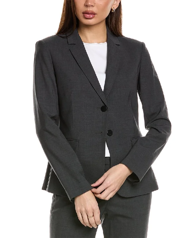 Chic Women's Outfit Special Occasion Wear Theory Wool-Blend Carissa Jacket