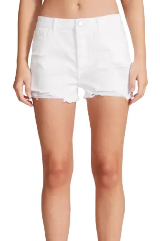 Step Ahead, Lead The Trend Hot Shorts In White