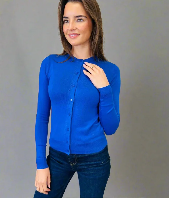 Quick Grab Deals Ultraviolet Classic Round Neck Cardigan