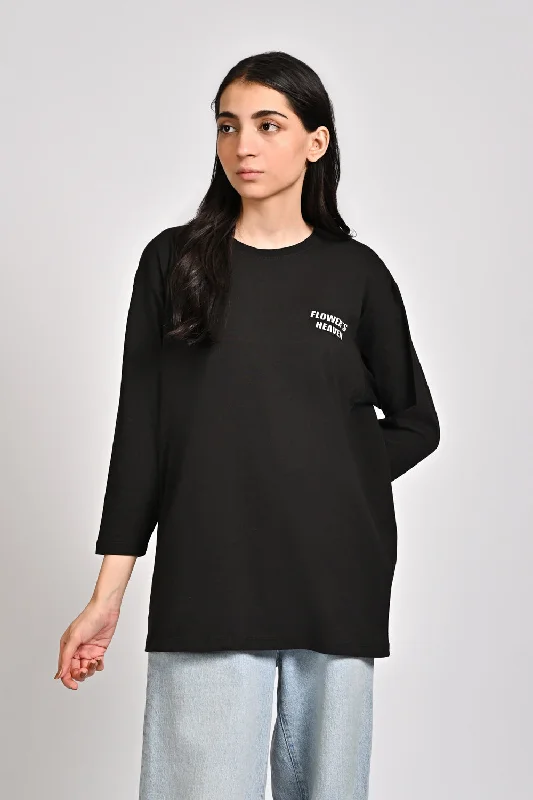 Dive Into Trendy Women's Fashion FULL-SLEEVE GRAPHIC TEE