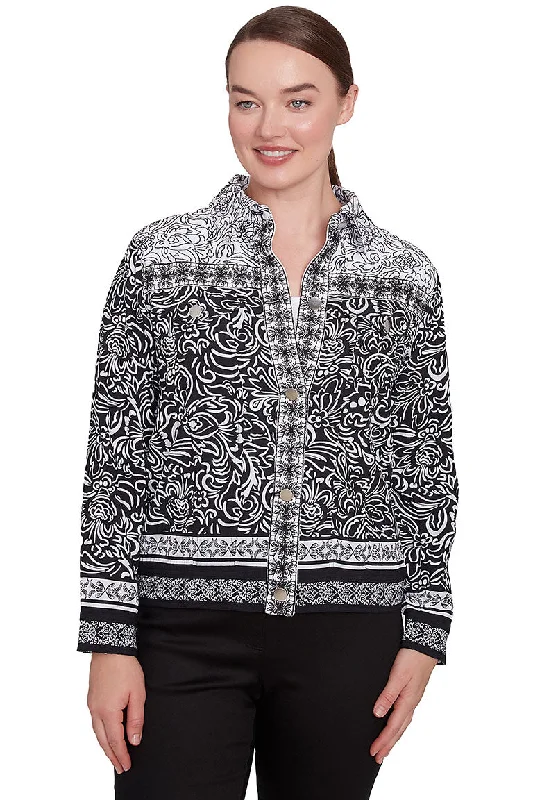 Wardrobe Essentials Monochrome Moment Embroidered Jacket