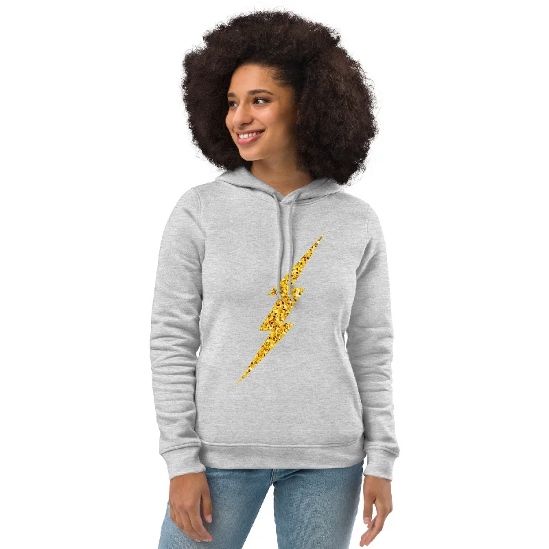 Weekend Exclusive Glitter Bolt Women's Eco Fitted Hoodie