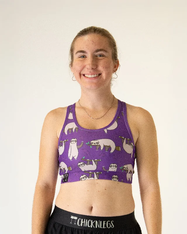 Flowy Fabric Women's Sloths OG Sports Bra