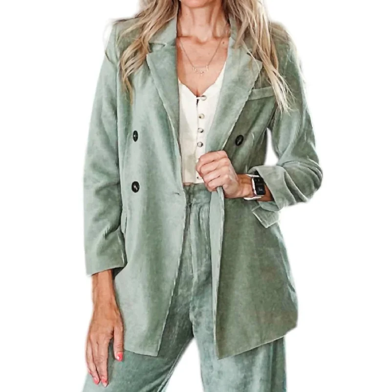 Best Deals Of The Season Libbi Blazer In Jade