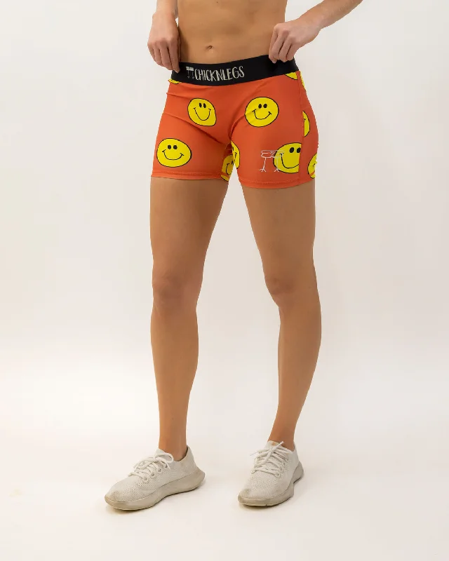 End - Of - Month Blowout Women's Smiley 3" Race Compression Shorts