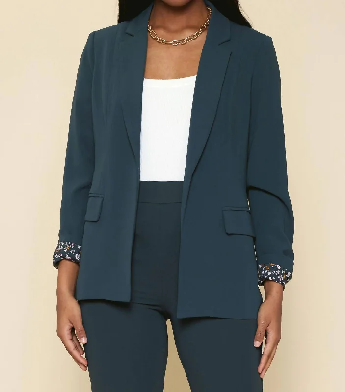 Formal Outfit Treasury Blazer In Astro Green