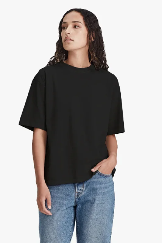 Trend Setting Wardrobe Commoners - Organic Cotton Relaxed Tee, Black