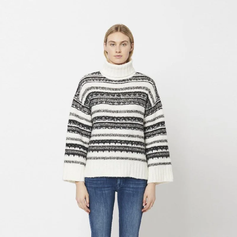 Elegant Attire For The Modern Lady Anya Knit Turtleneck (Railroad)