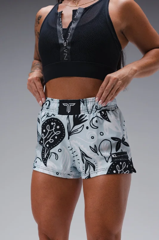 Seasonal Sale Bandana Women's Fight Shorts (3" Inseam) - Ice