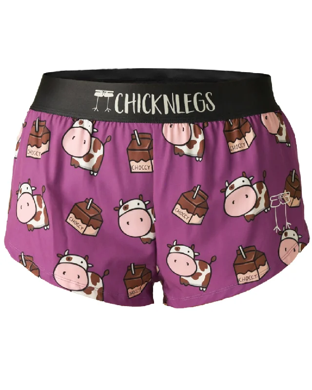 Cool Prices Women's Choccy Cows 1.5" Split Shorts