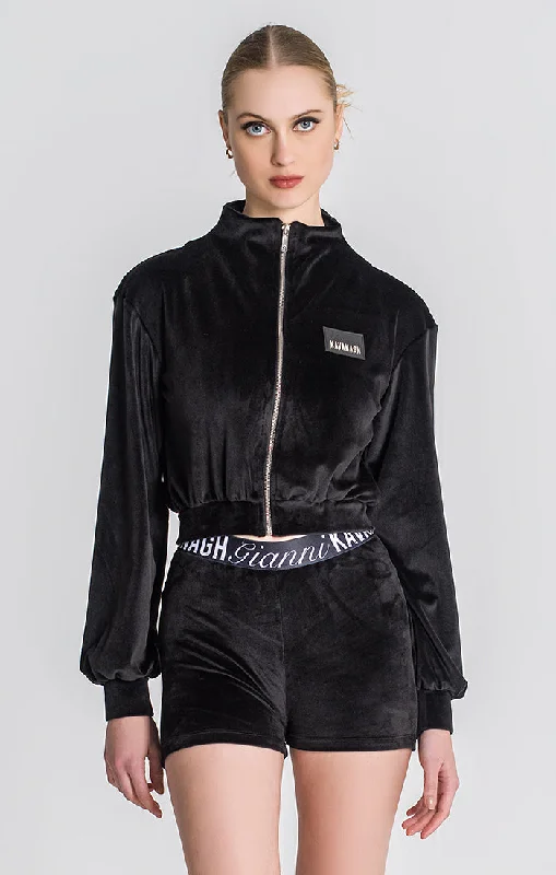 Fresh Styles, Fresh Deals Black Montecarlo Cropped Jacket