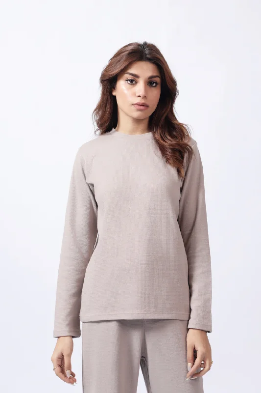 Chic Style, Always In Vogue FULL SLEEVE TEXTURED TEE