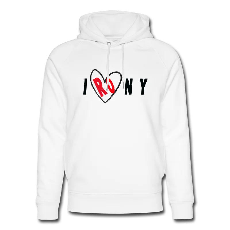 Feminine Elegance UNISEX IRONY ORGANIC COTTON HOODIE