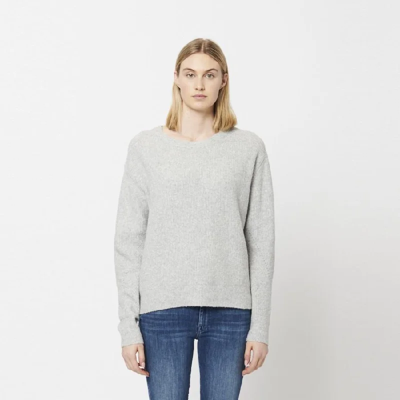 End-Of-Season Clearance Maya Knit Sweater (Heather Grey)