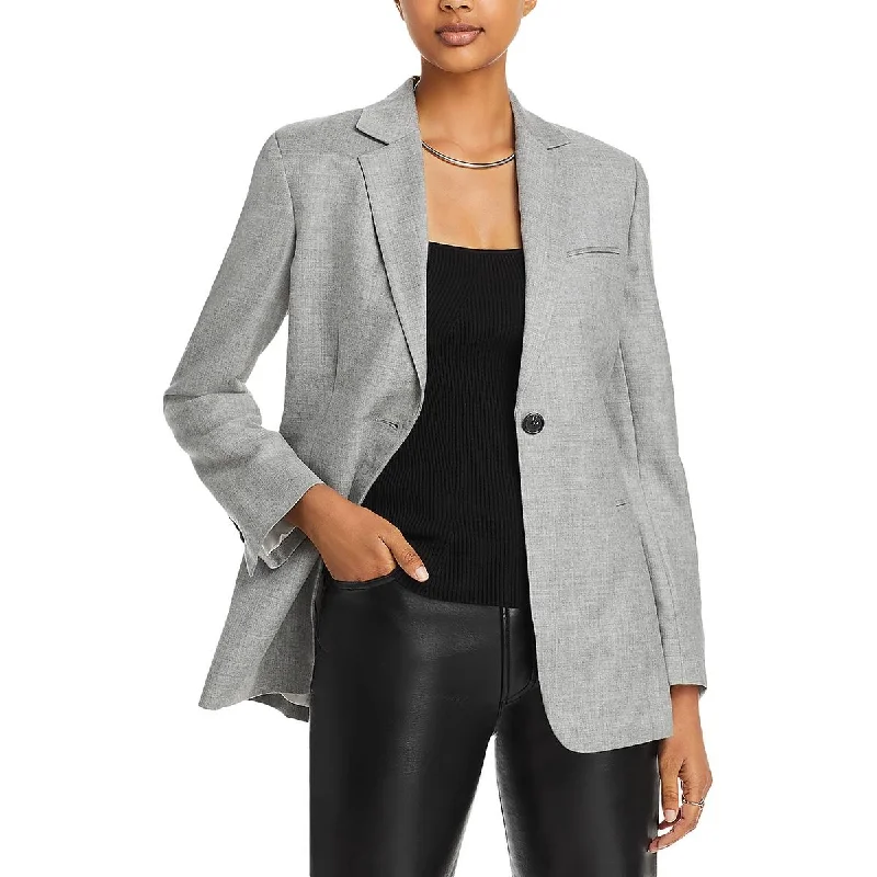 Chic Trend Collection Womens Shoulder Pads Long Sleeve One-Button Blazer