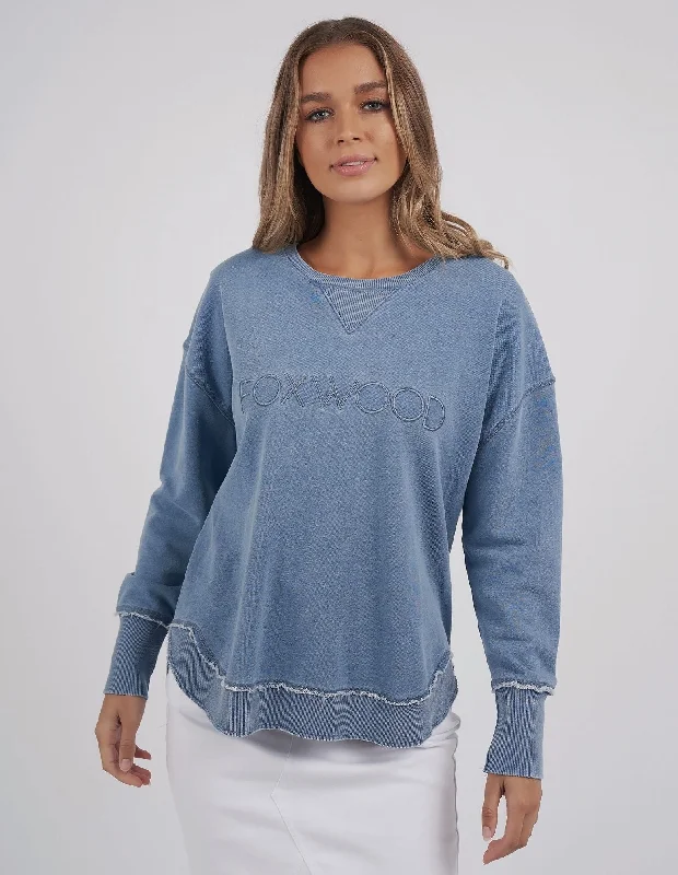 Trend Setting Wardrobe Foxwood Washed Simplified Crew