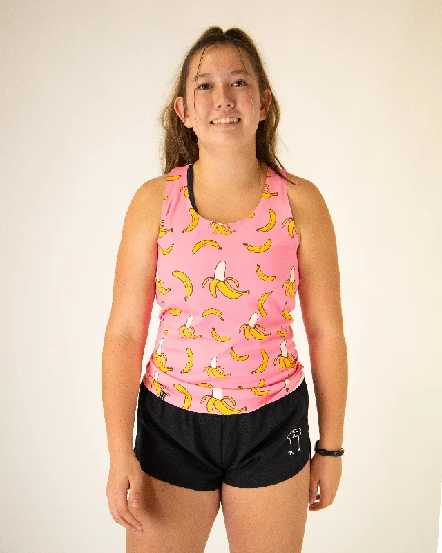 Colorful Clothing Women's Pink Bananas Performance Singlet