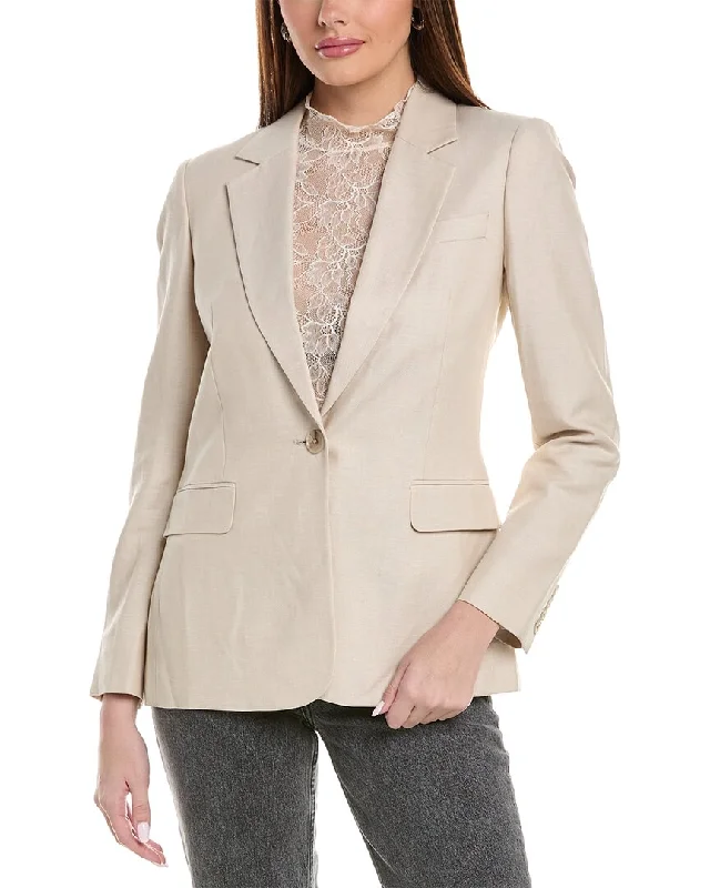 Casual Chic Reiss Shae Linen-Blend Blazer