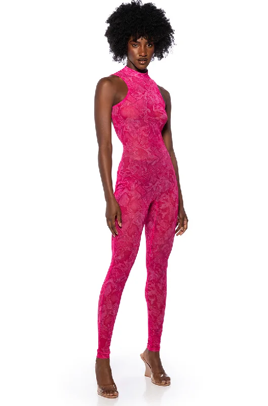 Imeless Style LENA PRINTED JUMPSUIT IN PINK