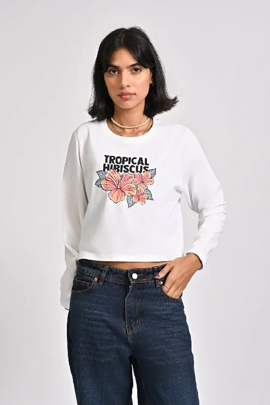 Style Breakthroughs CROPPED PRINTED TEE