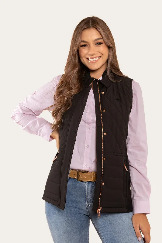 Trendy Styles Toorak Womens Quilted Vest - Black