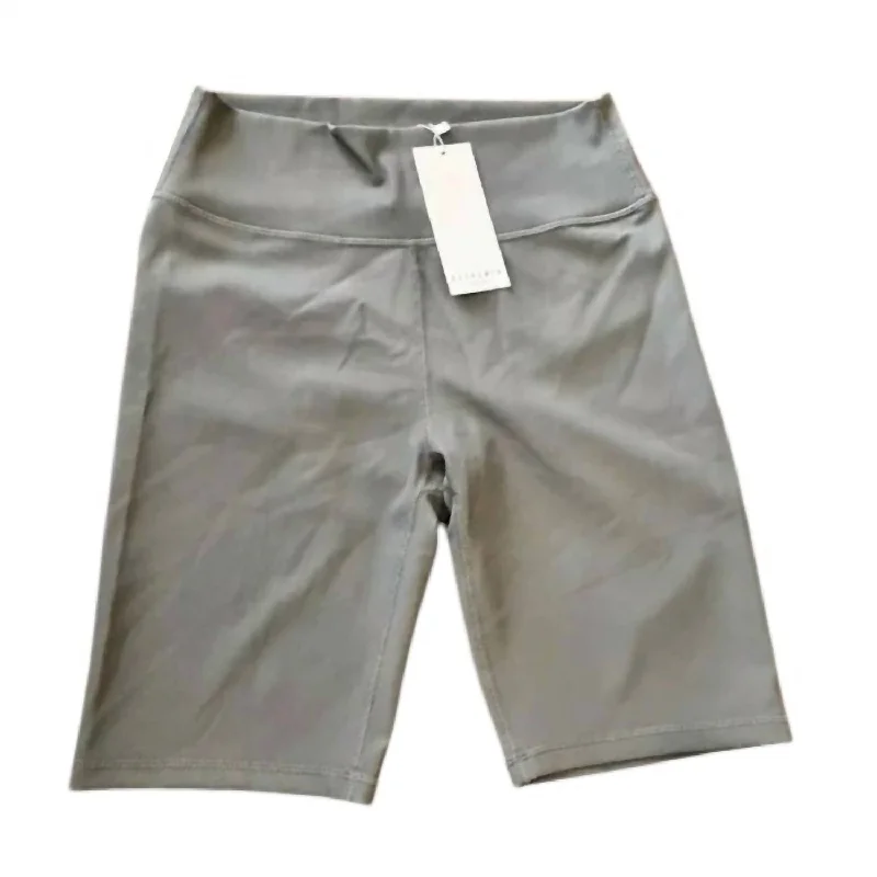 Trendy Attire For Her Women's Rib Bike Short In Graphite