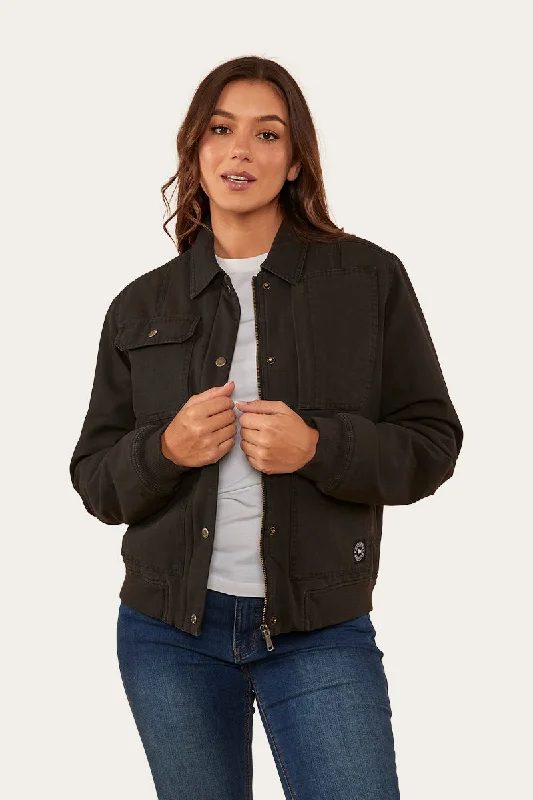 Evening Looks Mulgrave Womens Jacket - Washed Black