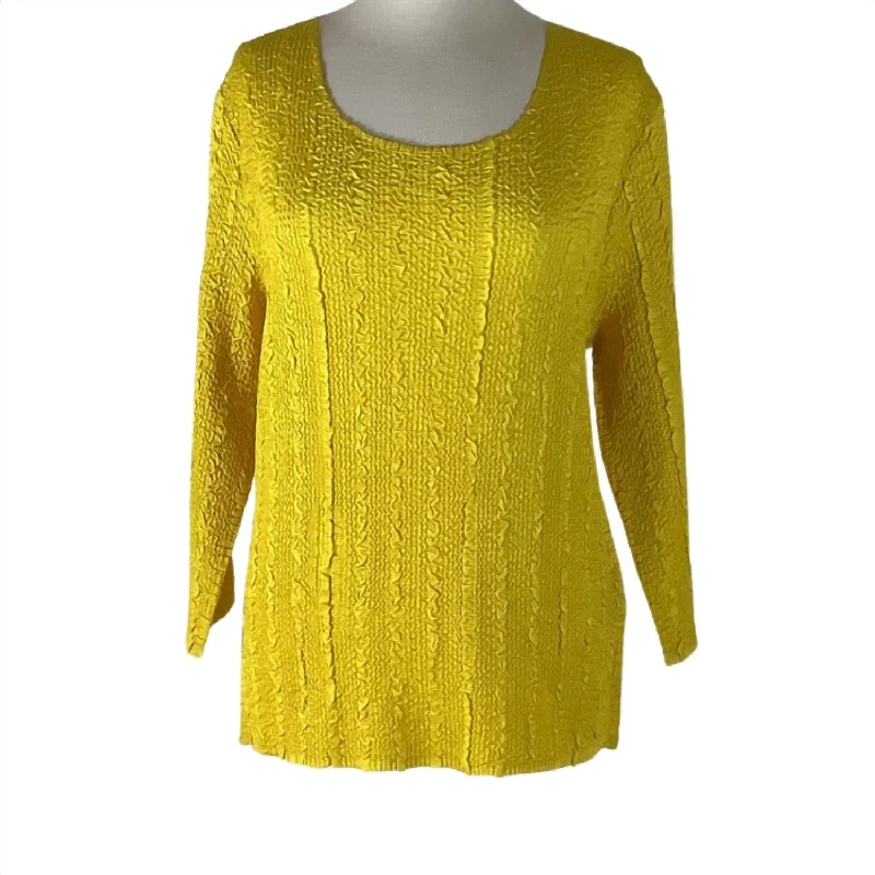 Best-Sellers Women's Game Day 3/4 Sleeve Pullover Top In Yellow