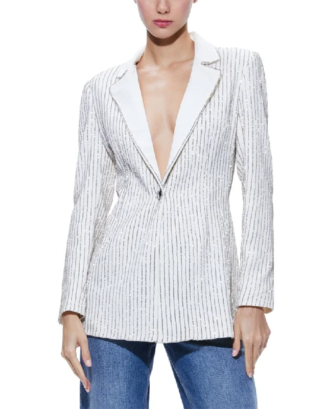 Chic Style alice + olivia Yona Boxy Pinstripe Blazer