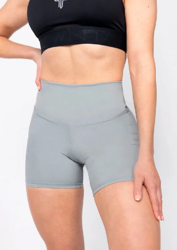 Formal Outfit High Waist Power Tech Bike Short Grey