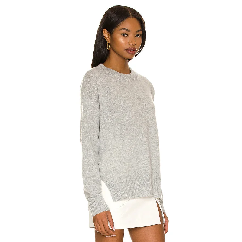 Ends Soon Mellisa Cashmere Sweater (Mid Heather Grey)