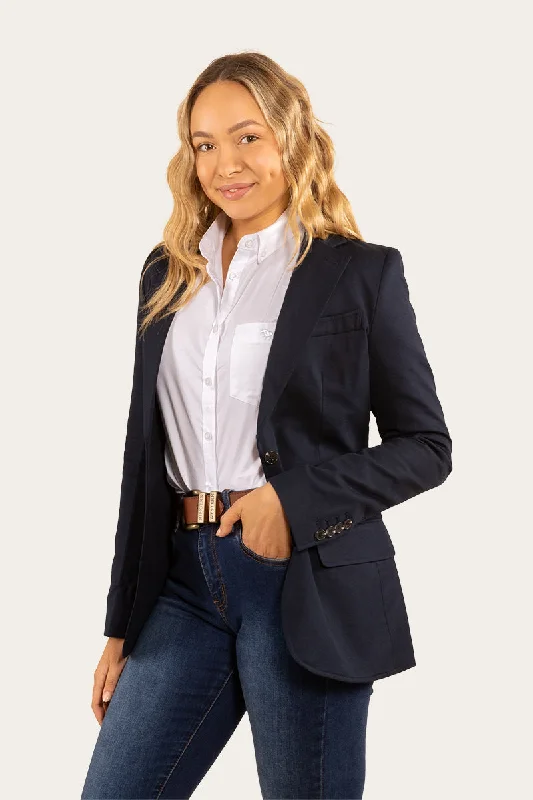 Urban Sophistication Amelia Womens Blazer - Dark Navy