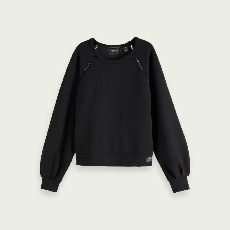 Pastel Styles Crewneck Sweater (Black)