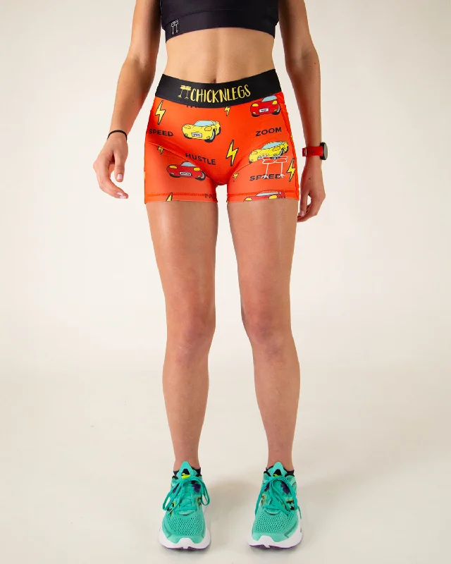 Today Only Women's Cars 3" Compression Shorts