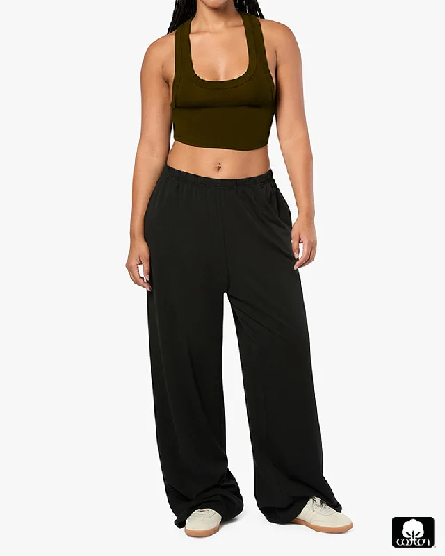 Fashion Deal Cropped Scoop Tank