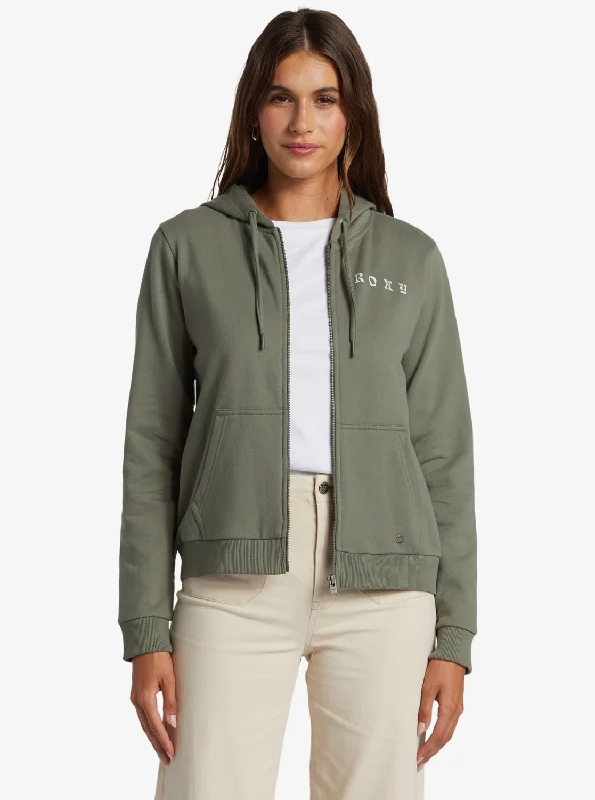 Flash Sale Evening Hike Zip Up Hoodie - Agave Green