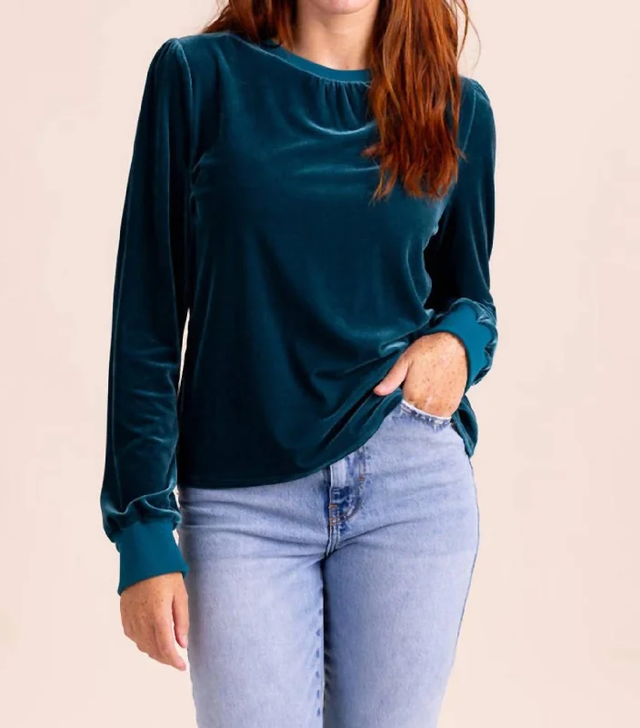 Elegant Styles Britt Top In Jewel