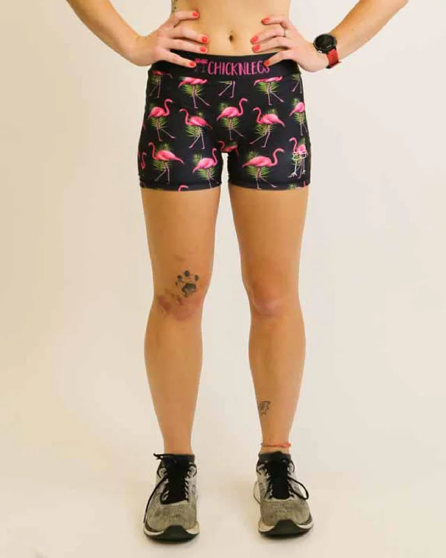 Effortless Sophistication Women's Flamingo 3" Compression Shorts